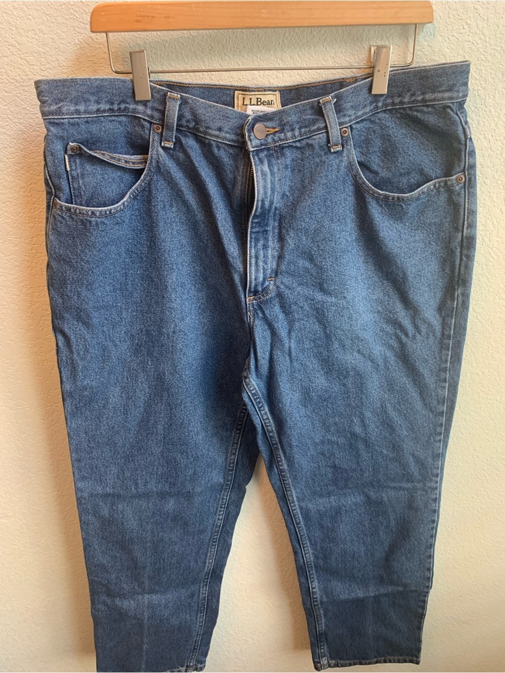 L.L. Bean Men's Relaxed Fit Denim Jeans - Medium Blue